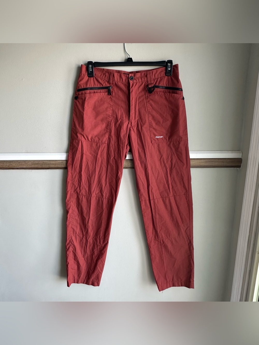 Rohan Airlight Hiking Lightweight Walking Travel Brick Red Pants​​